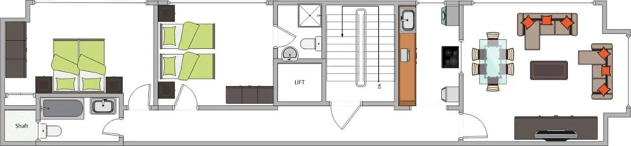 2 Bedroom, Central And Spacious Apartment With Sea View - 2 ムサイダ